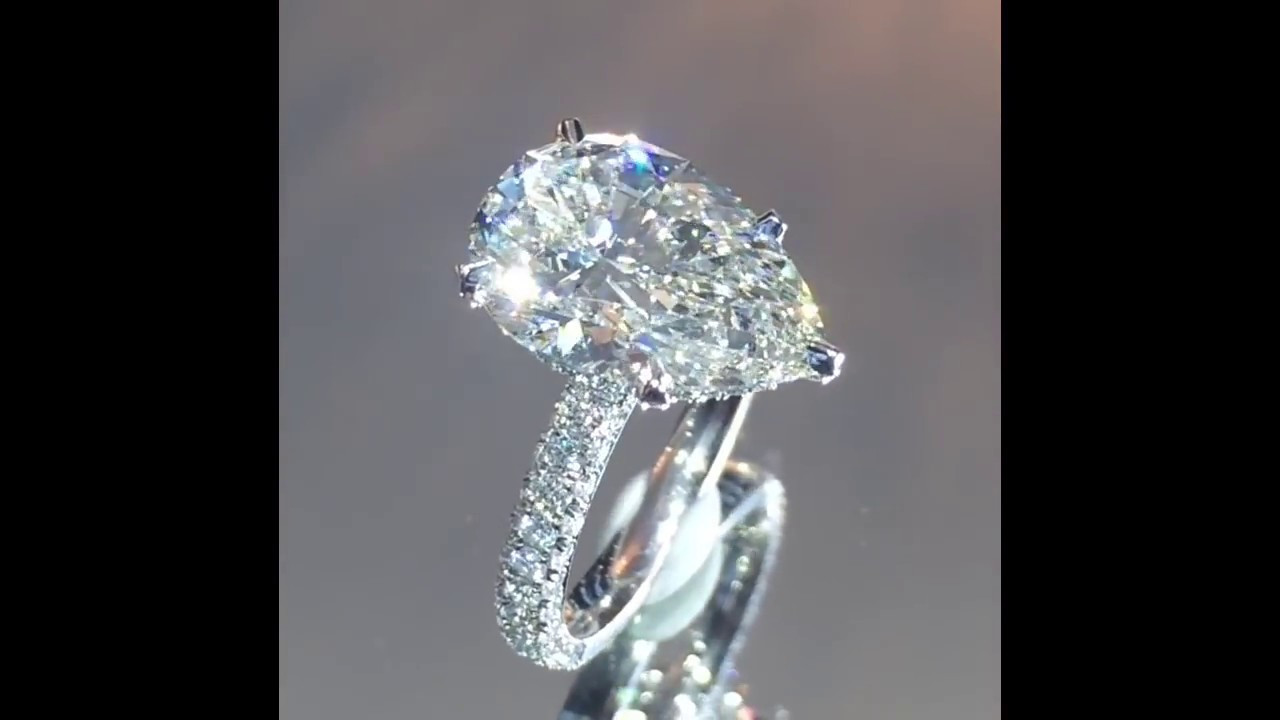5 Carat Diamond Engagement Ring
 5 carat Pear Diamond Engagement Ring