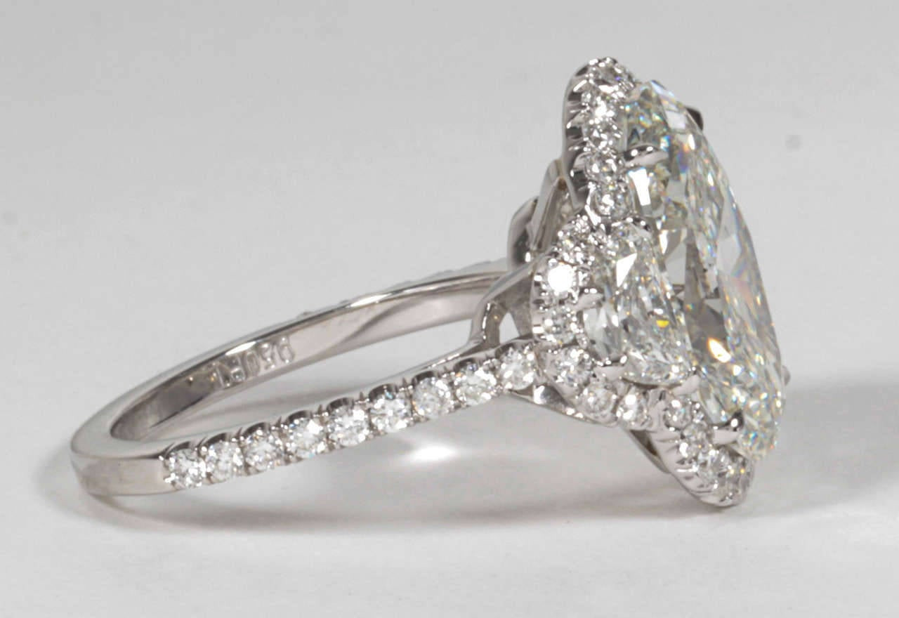5 Carat Diamond Engagement Ring
 Incredible Five Carat Oval Diamond Platinum Engagement