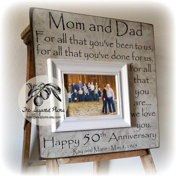 50Th Anniversary Gift Ideas
 50th Anniversary Gifts Parents Anniversary Gift For All That