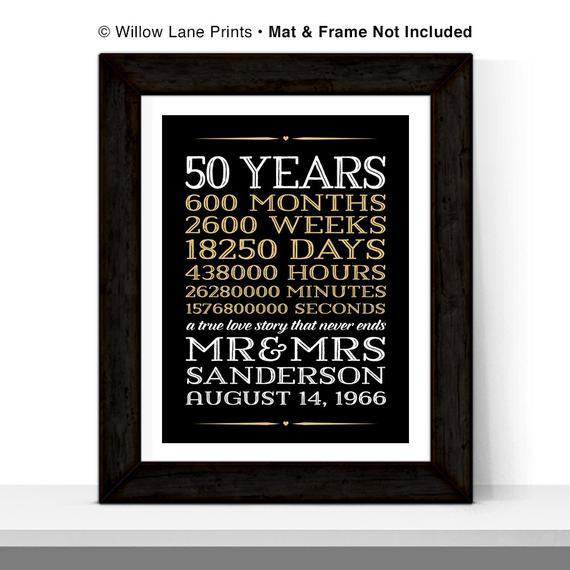 50Th Anniversary Gift Ideas For Grandparents
 50th anniversary ts for grandparents 50 year anniversary