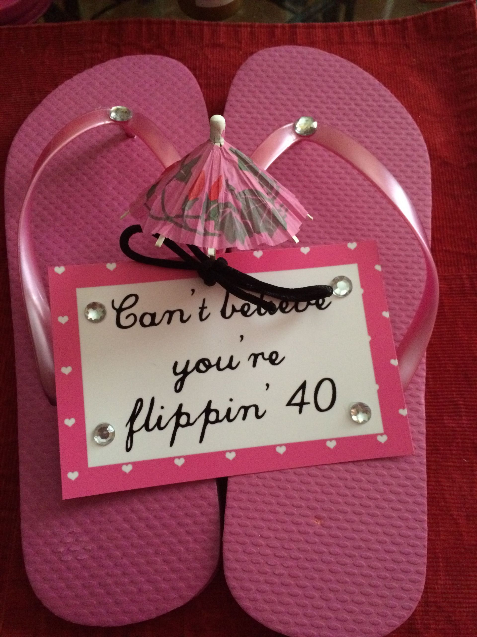 50Th Birthday Gift Ideas For Sister
 DIY t idea Made these for my sister s 40th birthday