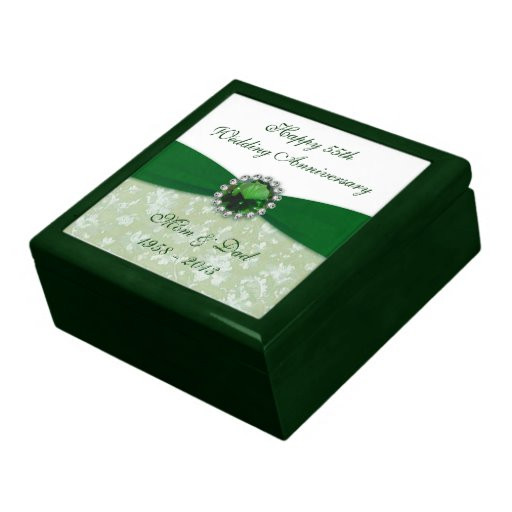 55Th Wedding Anniversary Gift Ideas
 Damask 55th Wedding Anniversary Gift Box