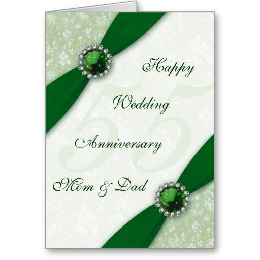55Th Wedding Anniversary Gift Ideas
 Damask 55th Wedding Anniversary Greeting Card