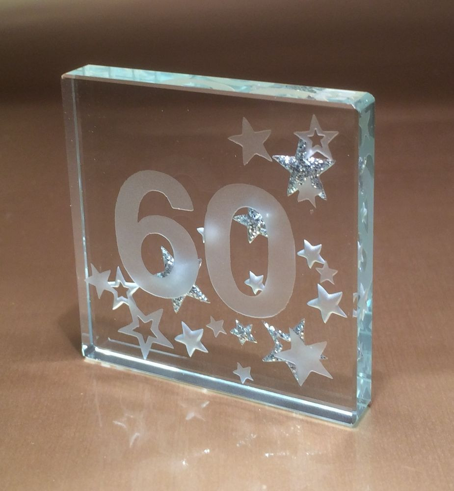 60Th Anniversary Gift Ideas
 60th Birthday Gift Ideas Spaceform Glass Token Sixty Gifts