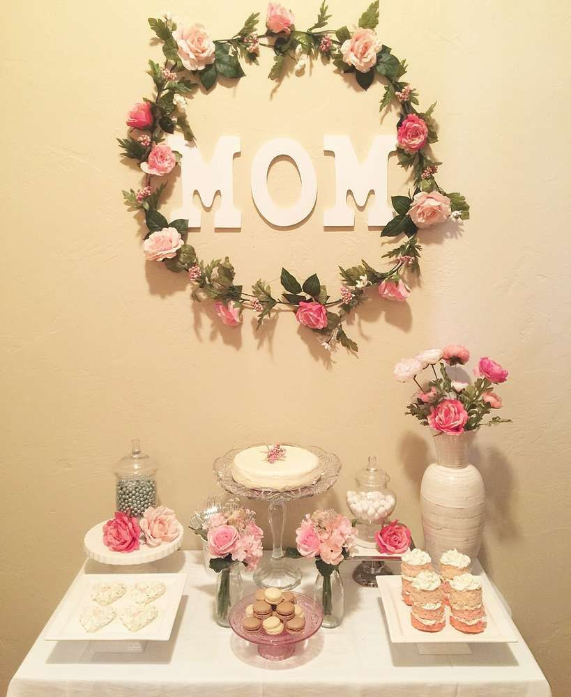 60th Birthday Decorations For Mom
 Lovely floral birthday party See more party ideas at