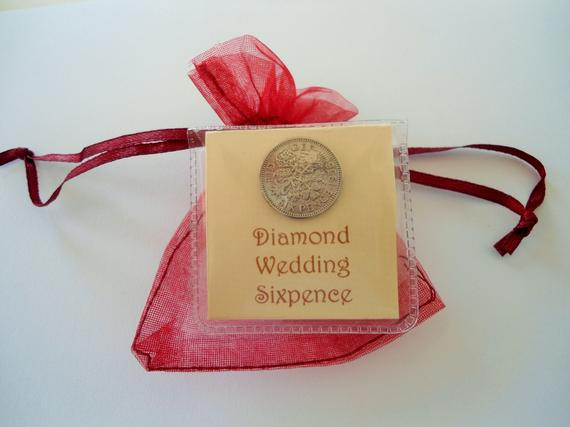 60Th Wedding Anniversary Gift Ideas
 60th anniversary t diamond wedding sixpence 60th by