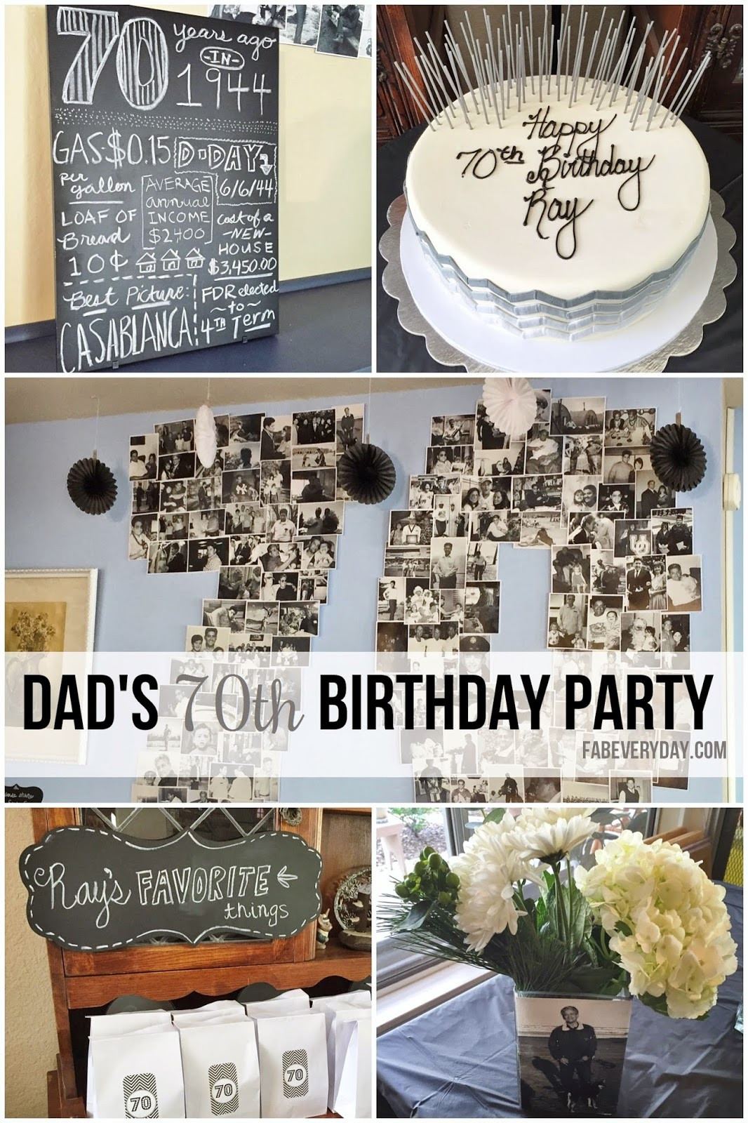 70th Birthday Party Ideas
 Fab Everyday