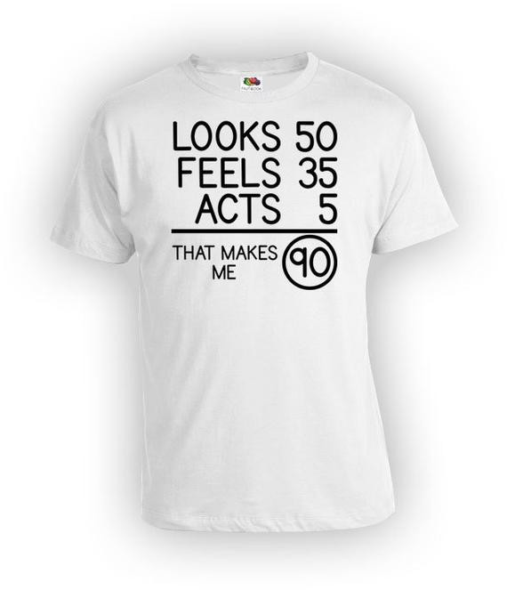 90Th Birthday Gift Ideas For Men
 Funny Birthday T Shirt 90th Birthday Shirt Bday Gifts For Him