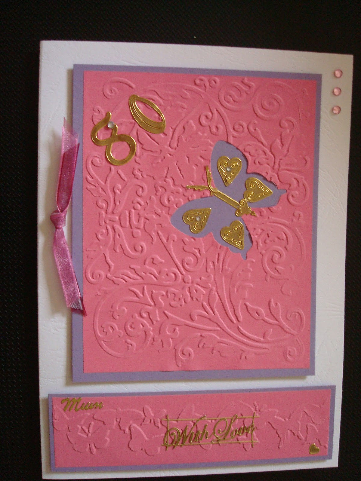 A Birthday Card
 Christine s Chatter Make an 80th Birthday Card for