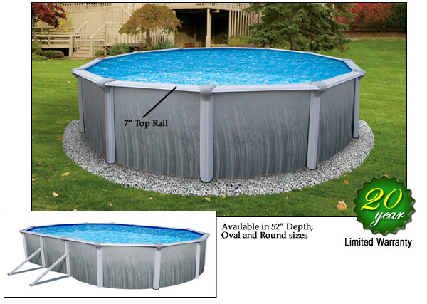 Above Ground Pool Supplies
 Bluewave NB2612 Martinique 18 Ft Round 52 In High