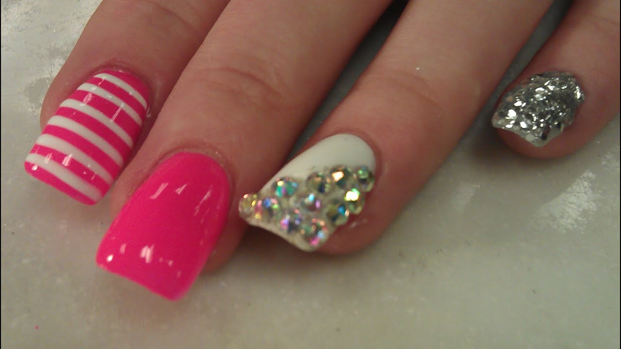Acrylic Nail Designs Pictures
 HOW TO GLITTER DIP NAIL DESIGNS