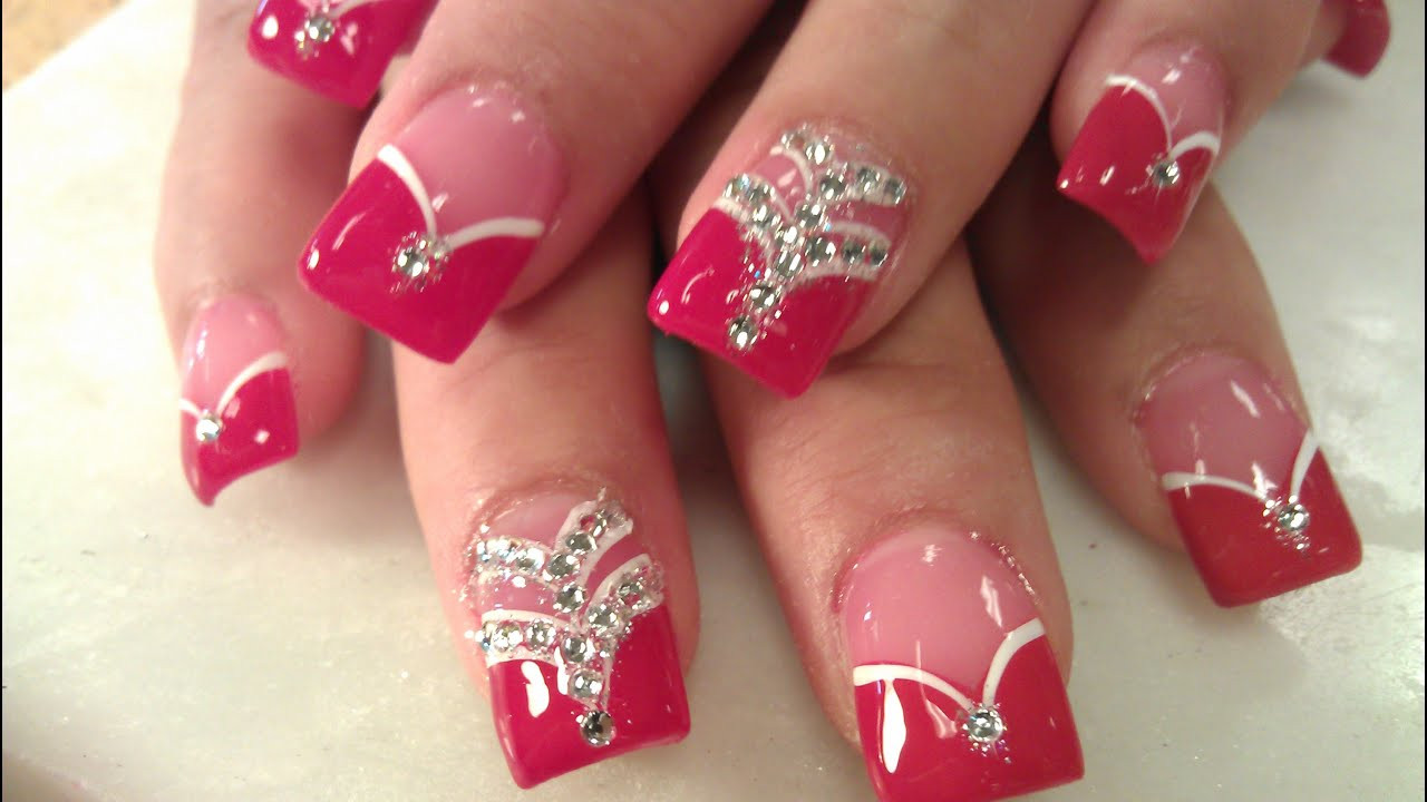 Acrylic Nail Designs Pictures
 HOW TO LADY IN RED ACRYLIC NAILS