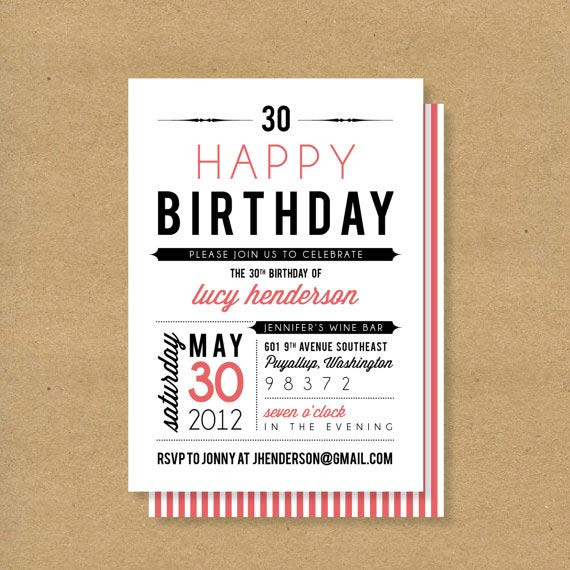 Adult Birthday Invitations
 Adult Birthday Invitations 35 Pretty Examples Jayce o Yesta