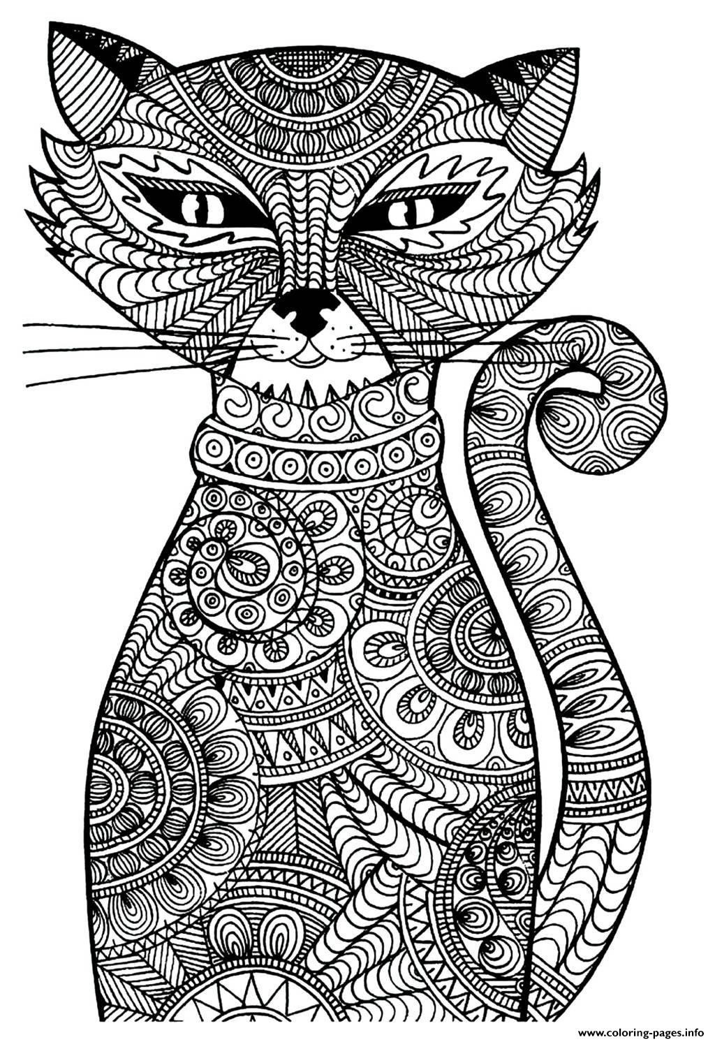 Adult Cat Coloring Pages
 adult cat Coloring pages Printable