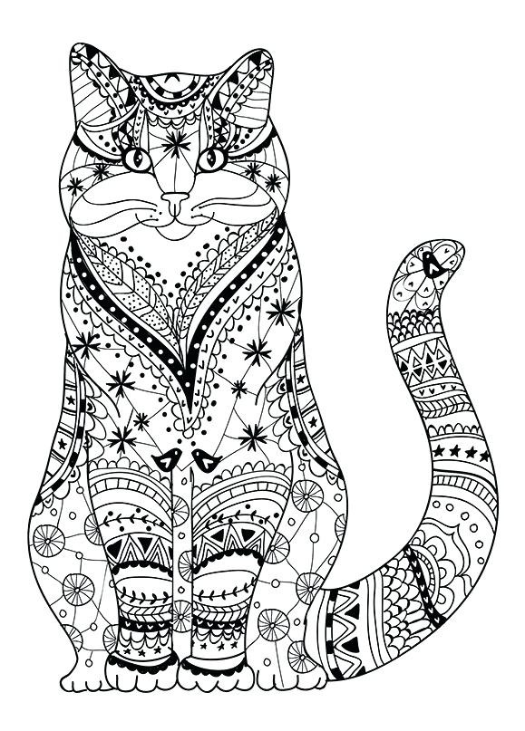 Adult Cat Coloring Pages
 Cat Coloring Pages for Adults Best Coloring Pages For Kids