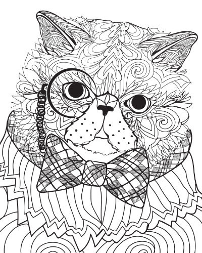 Adult Cat Coloring Pages
 Adult Coloring Pages