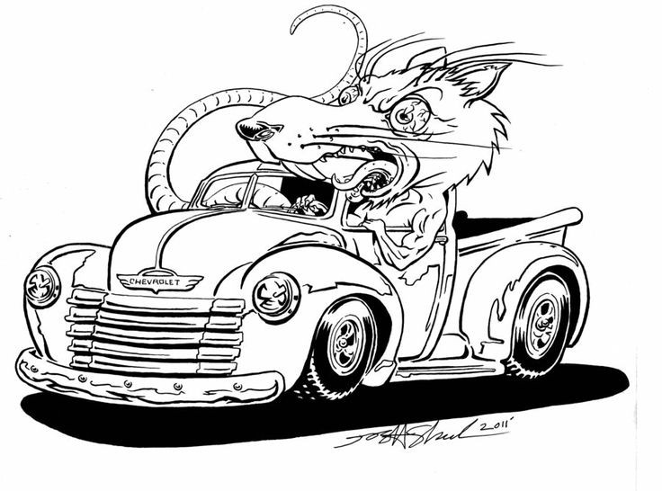 Adult Coloring Pages Cars
 61 best images about Coloring Hot Rod on Pinterest