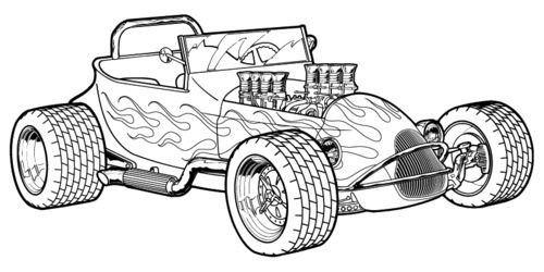 Adult Coloring Pages Cars
 Hot Rod Coloring Pages Coloring pages for Adults