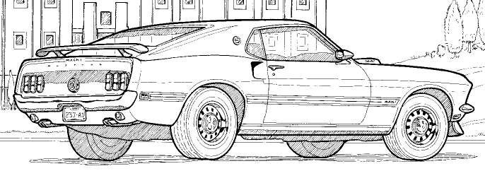 Adult Coloring Pages Cars
 detailed line drawings muscle cars Google Search Adult