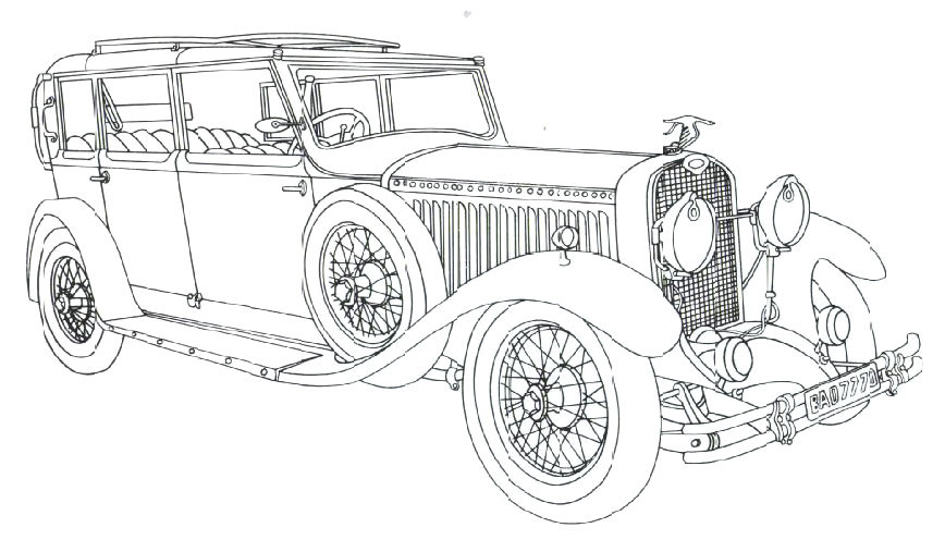 Adult Coloring Pages Cars
 Classic Cars Coloring Pages For Adults 8 Image