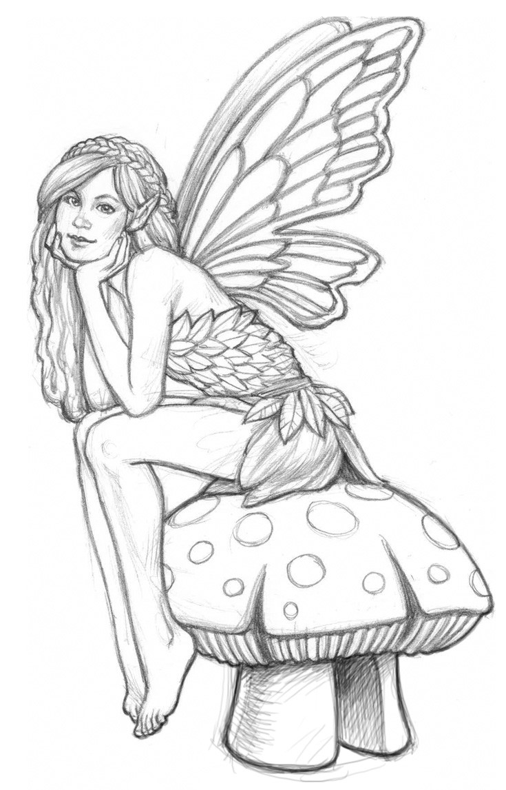 Adult Fairy Coloring Pages
 Product Design Garden by Nicholas Mikesell at Coroflot