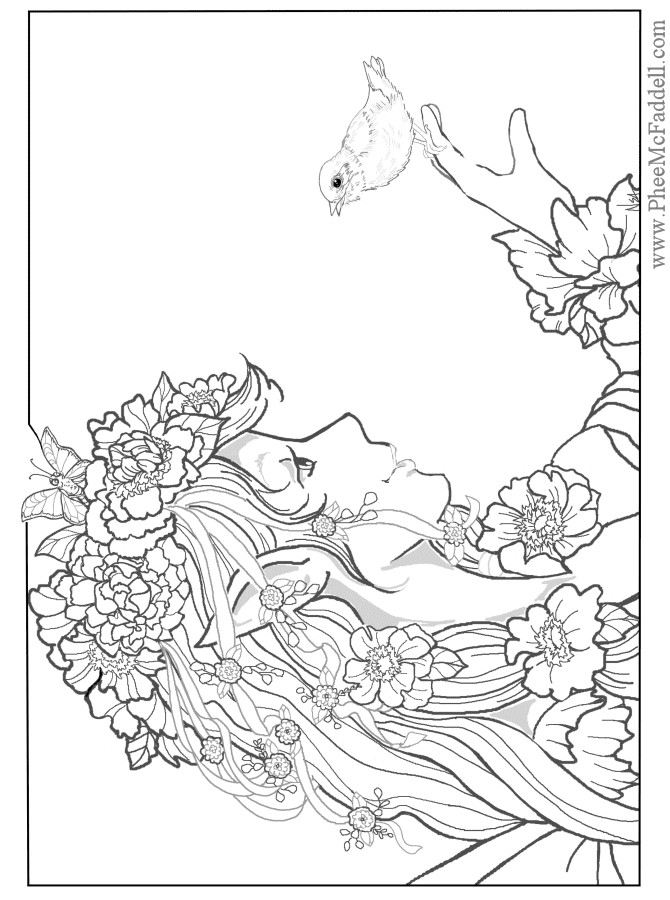 Adult Fairy Coloring Pages
 Enchanted Designs Fairy & Mermaid Blog Free Fairy Fantasy