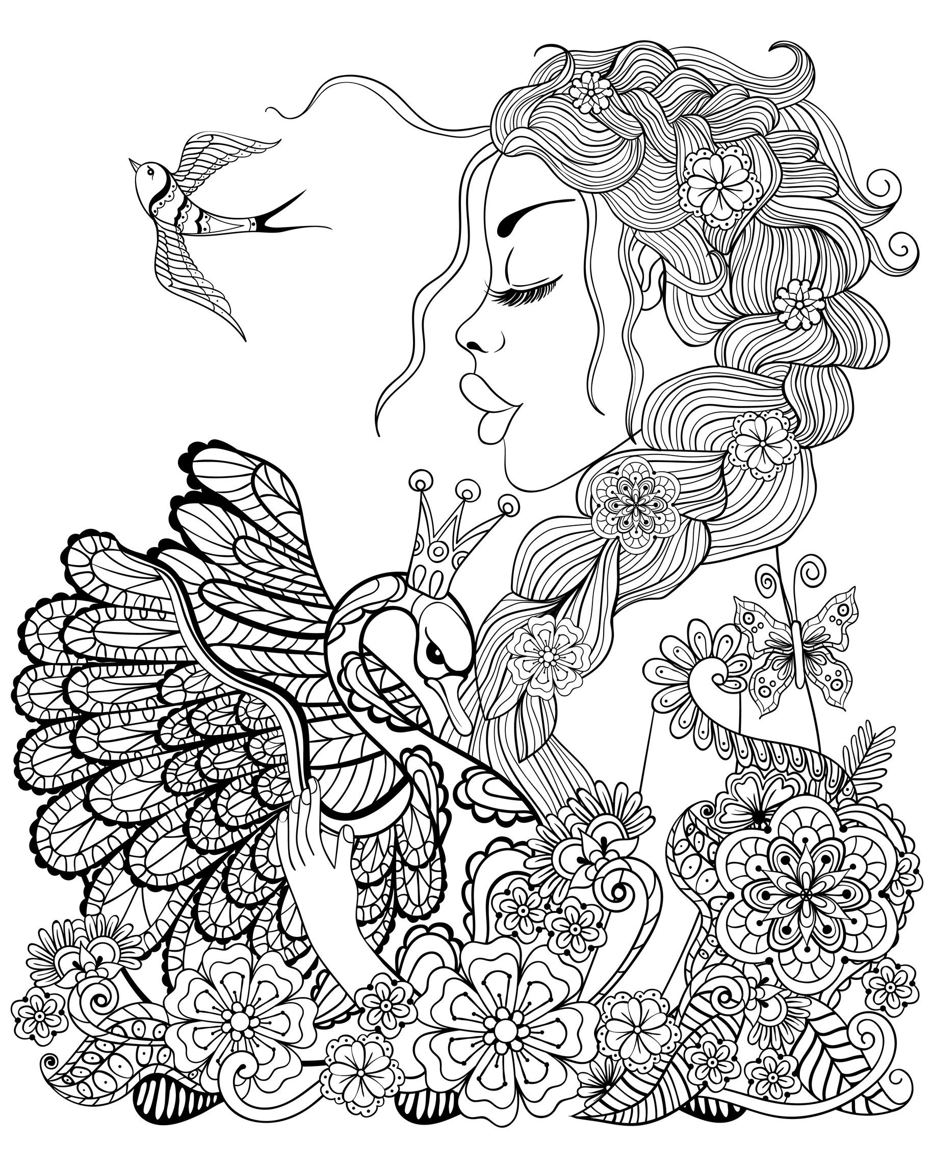 Adult Fairy Coloring Pages
 Fairy Coloring Pages for Adults Best Coloring Pages For Kids