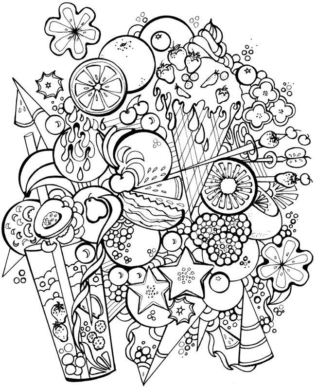 Adult Food Coloring Pages
 Pin by Samantha Chew on Coloring Pages