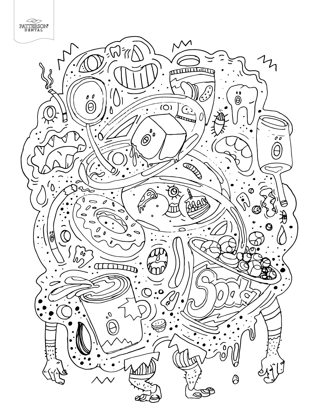 Adult Food Coloring Pages
 10 Toothy Adult Coloring Pages [Printable] f The Cusp