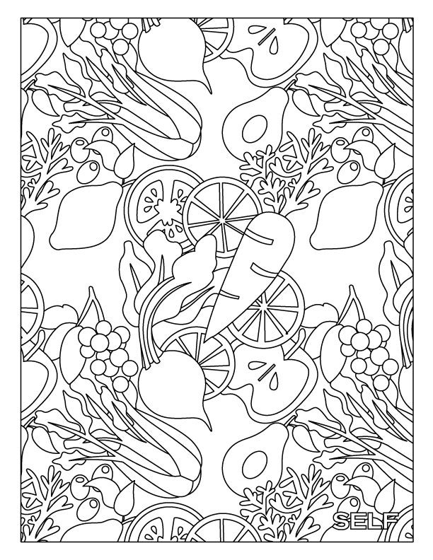 Adult Food Coloring Pages
 247 best Your Heart Health images on Pinterest