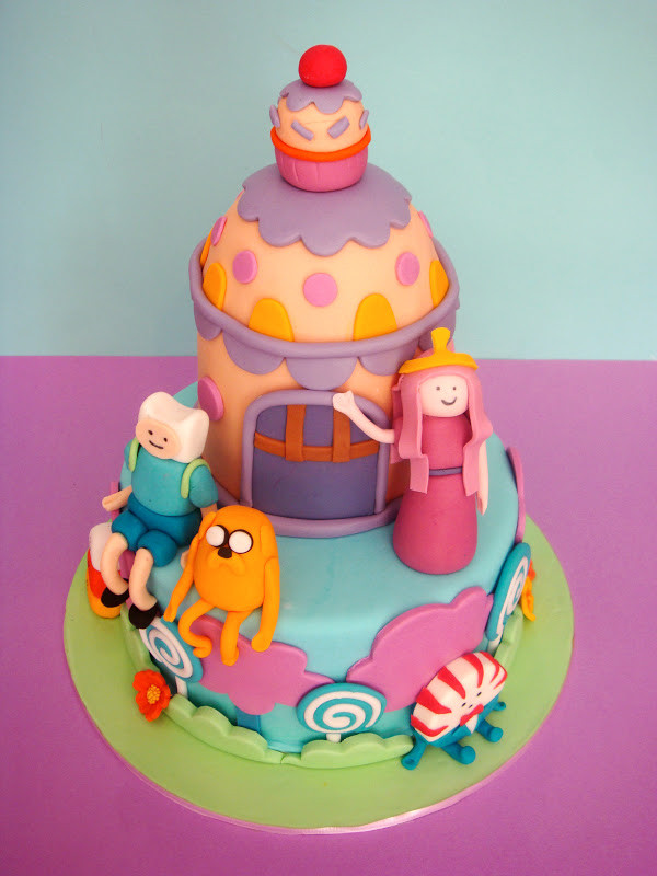 Adventure Time Birthday Cake
 butter hearts sugar Adventure Time Birthday Cake