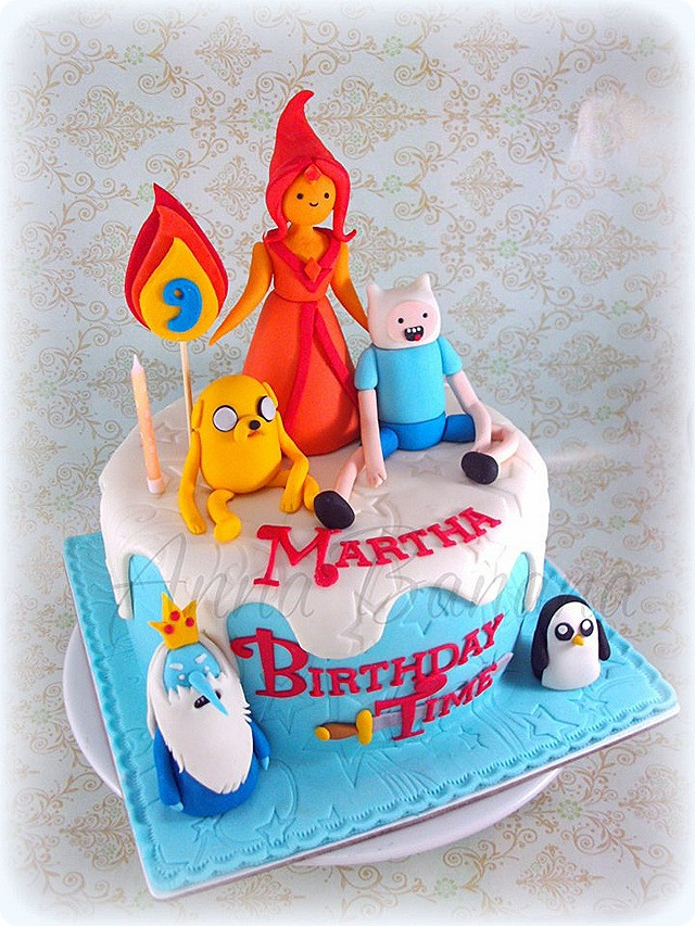 Adventure Time Birthday Cake
 Awesome Adventure Time Birthday Cake Between the Pages