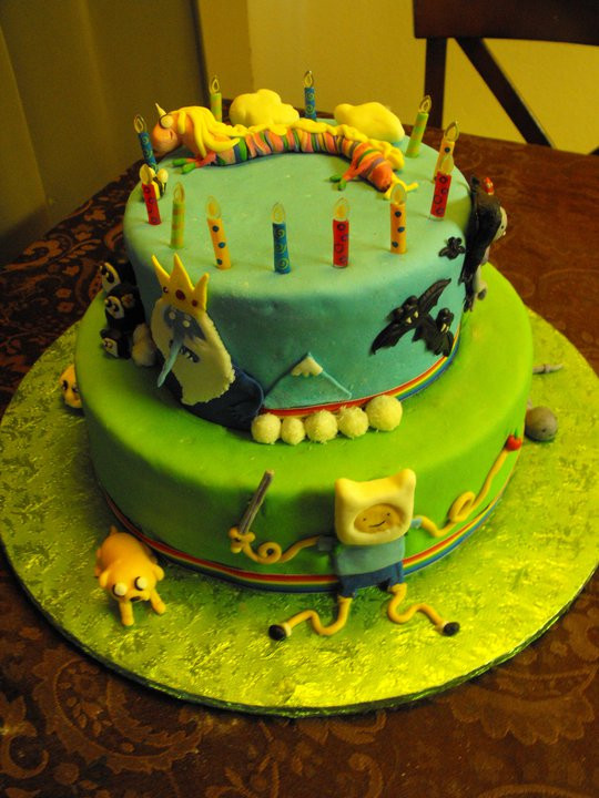 Adventure Time Birthday Cake
 Curly Top Cupcakes Adventure Time Cake