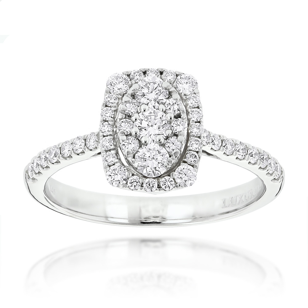 Affordable Diamond Rings
 Affordable Engagement Rings Oval Halo Design Round