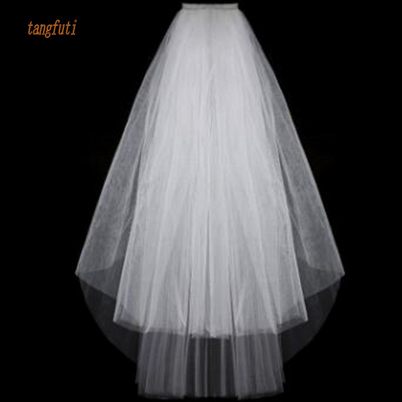 Affordable Wedding Veils
 Simple Short Tulle Wedding Veils Cheap 2016 White Ivory