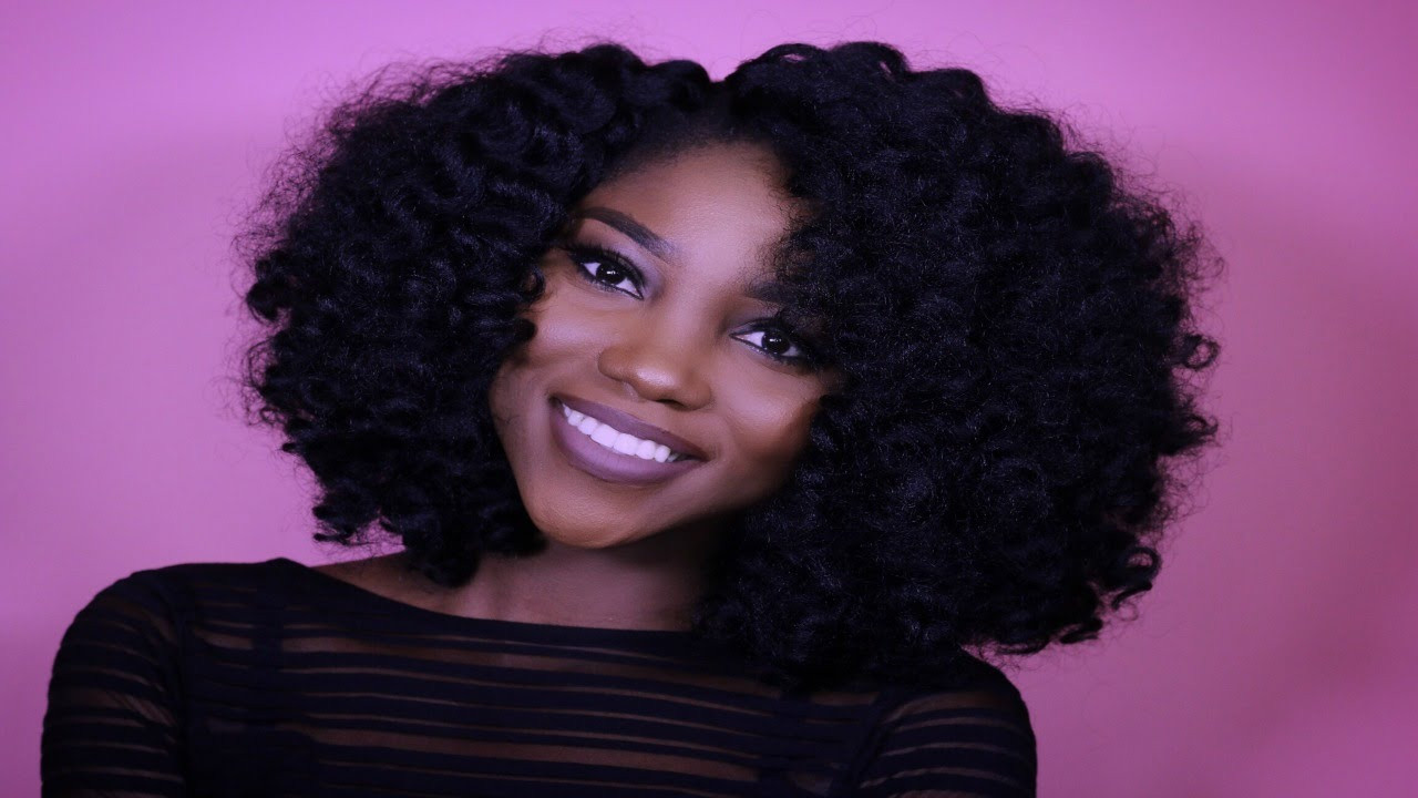 Afro Crochet Hairstyles
 Curly Afro Crochet Style Glam A Bud