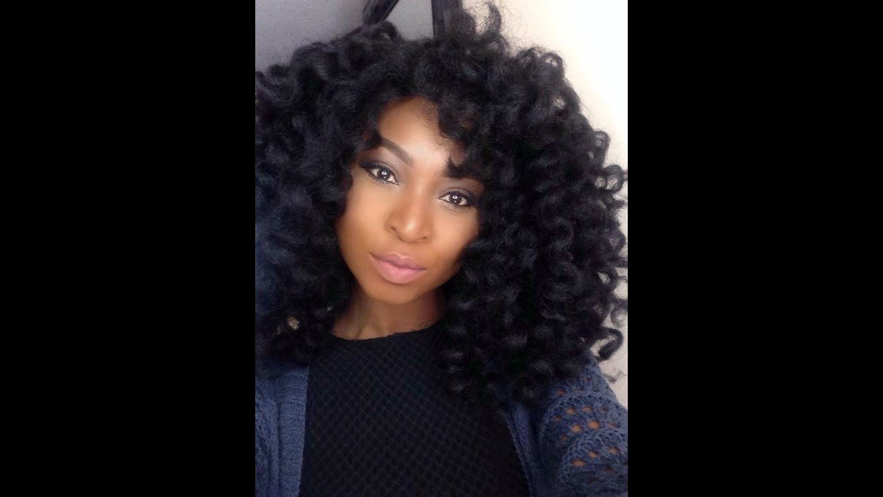 Afro Crochet Hairstyles
 How To Curl the Afro twist braids Marley Hair Crochet