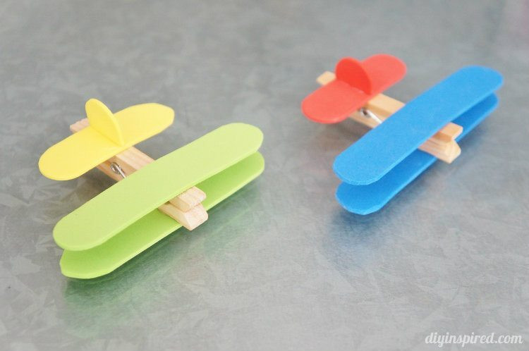 Airplane Crafts For Kids
 Airplane Clothespin Kids Craft DIY Inspired