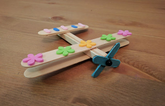 Airplane Crafts For Kids
 DIY Kids Make an ice cream stick aeroplane Parenting