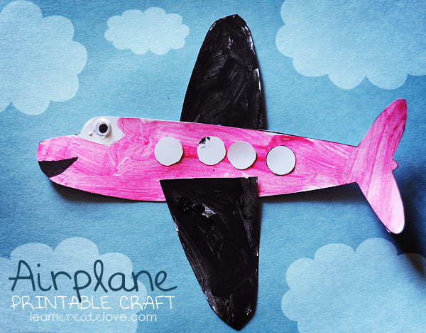 Airplane Crafts For Kids
 Printable Airplane Craft