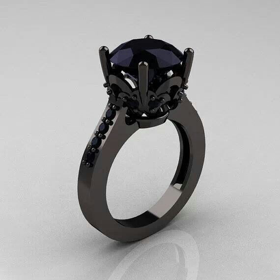 All Black Diamond Engagement Rings
 Black 3K Diamond Ring What Women Want