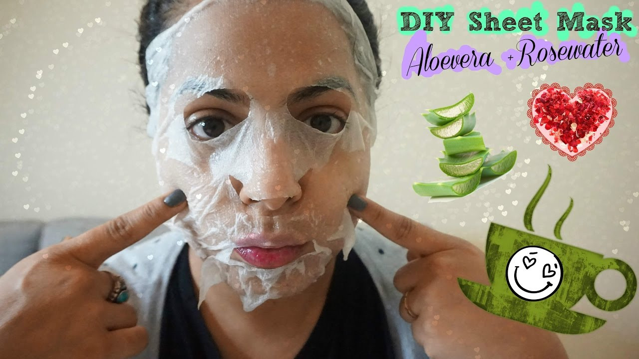 Aloe Vera Face Mask DIY
 DIY Sheet Mask Relaxing Aloe vera Face Mask