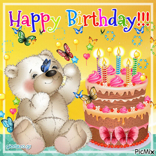 Animated Birthday Cards For Facebook
 Cute Bear Happy Birthday Animation s and