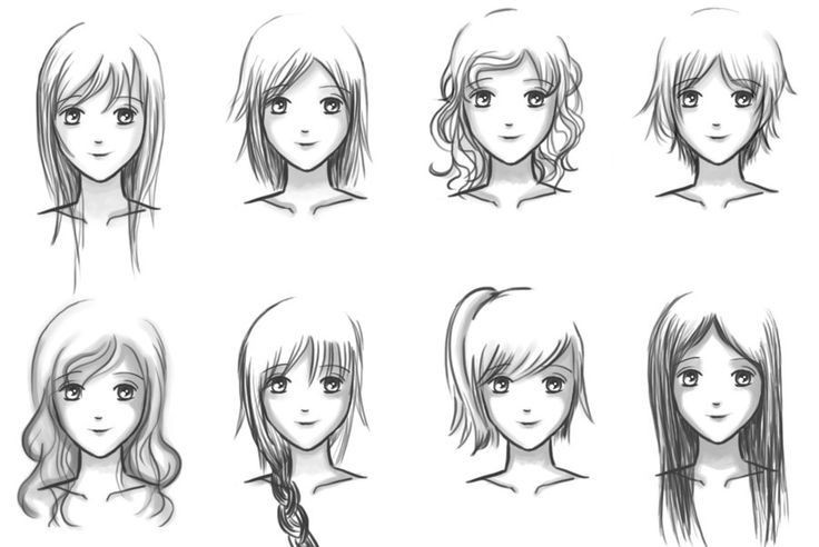 Anime Girl Hairstyles
 how to draw anime hairstyles for girls step by step