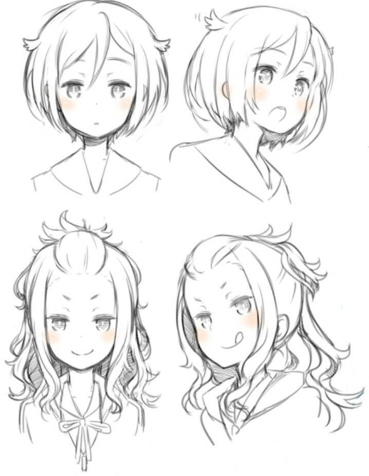 Anime Girl Hairstyles
 Top 25 anime girl hairstyles collection Sensod