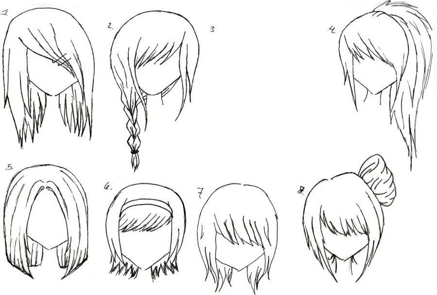 Anime Girl Hairstyles
 How To Draw Female Anime Hairstyles – HD Wallpaper Gallery