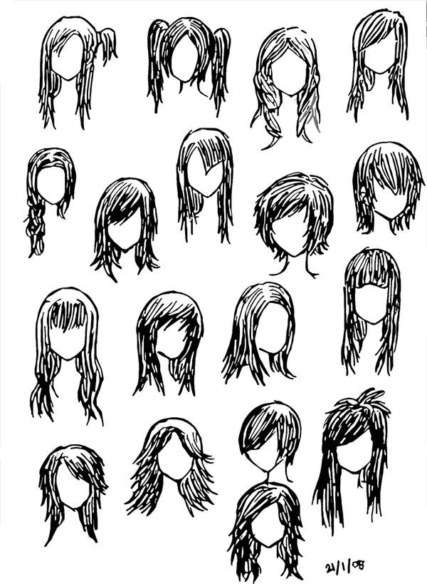 Anime Girl Hairstyles
 Anime Hairstyle For Girls