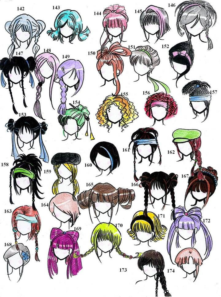 Anime Girl Hairstyles
 Anime hair anime