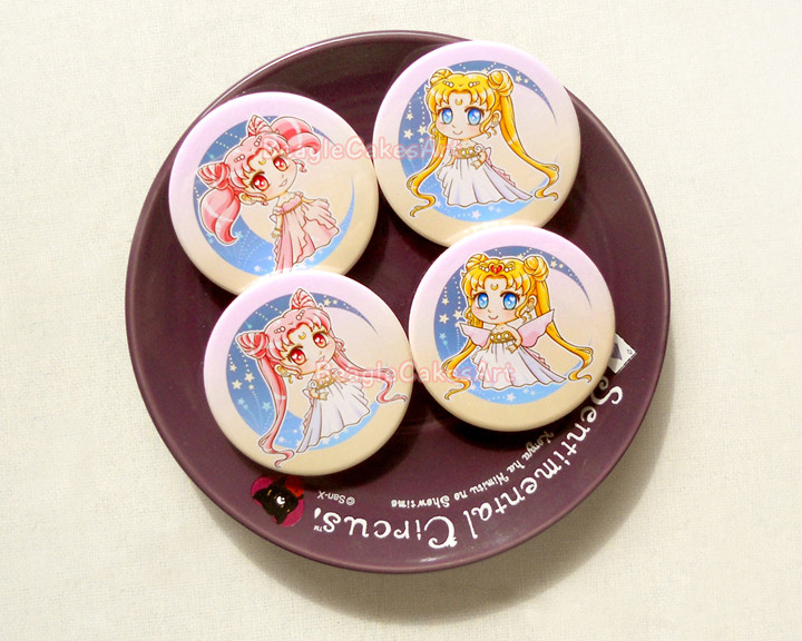Anime Pins
 Sailor Moon Pinback Buttons Set of 4 Anime Pins Anime