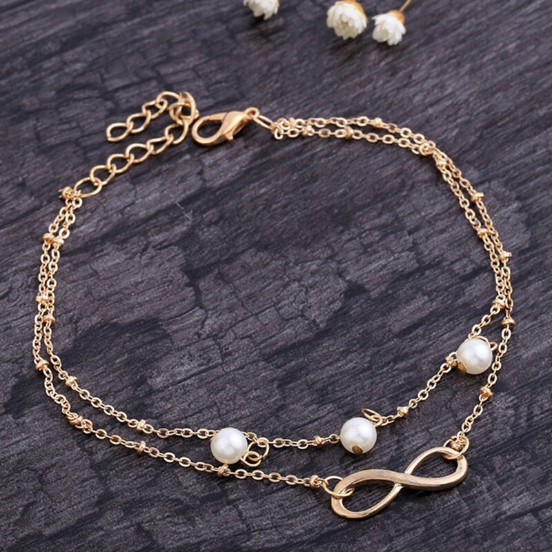 Anklet Infinity
 13 style infinity love Anklet Ankle Bracelet Jewelry